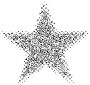 Sparkling Star Glitter Texture PNG Image