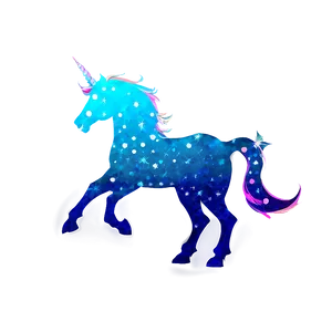 Sparkling Unicorn Silhouette Png 48 PNG Image