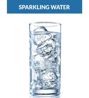 Sparkling Water Glass PNG Image