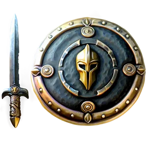 Spartan Sword And Shield Png Yvu PNG Image