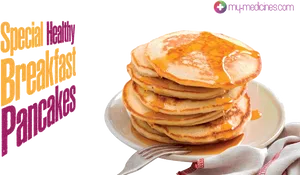 Special Healthy Breakfast Pancakes.png PNG Image