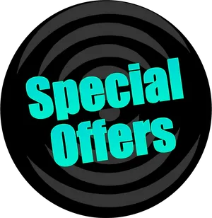 Special Offers Vinyl Record Design PNG Image