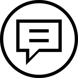 Speech Bubble Icon Black PNG Image