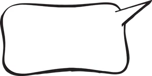 Speech Bubble Outline Graphic PNG Image