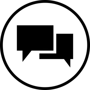 Speech Bubbles Icon PNG Image