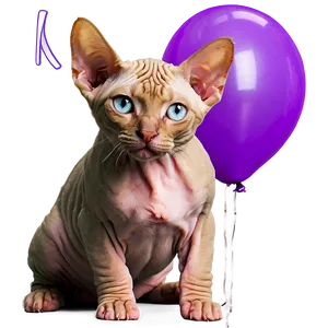 Sphynx Cat Birthday Party Hat Png 29 PNG Image