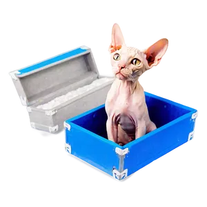 Sphynx Cat In A Box Png 06292024 PNG Image