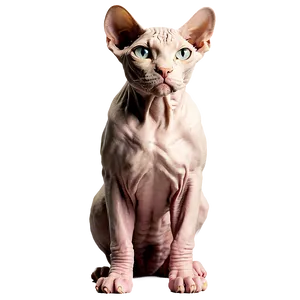 Sphynx Cat With Sphinx Statue Png 06292024 PNG Image