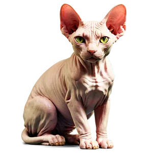 Sphynx Cat With Sphinx Statue Png 06292024 PNG Image