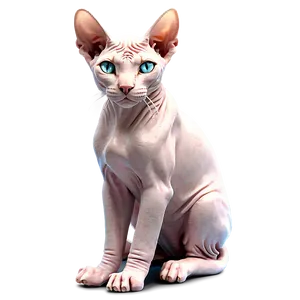 Sphynx Cat With Sphinx Statue Png 06292024 PNG Image