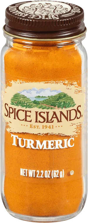 Spice Islands Turmeric Jar PNG Image