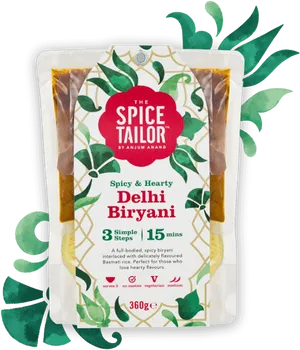 Spice Tailor Delhi Biryani Packet PNG Image