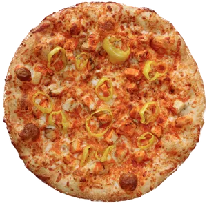 Spicy Chicken Pepper Pizza.jpg PNG Image