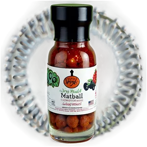 Spicy Meatball Curry Sauce Bottle PNG Image