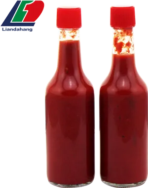 Spicy Sauce Bottles PNG Image