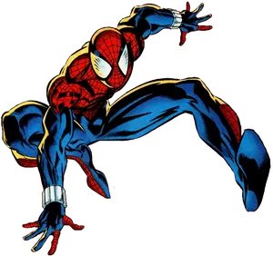 Spider Man_ Action_ Pose PNG Image