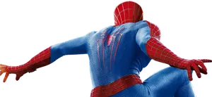 Spider Man Action Pose PNG Image