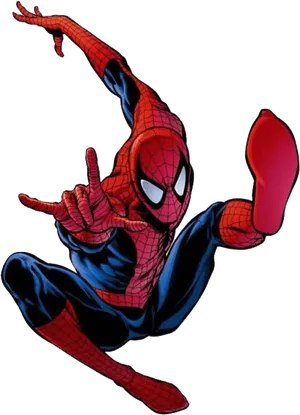 Spider Man Classic Pose PNG Image