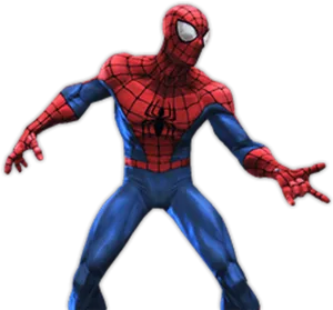 Spider Man Classic Pose PNG Image