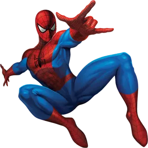 Spider Man Classic Pose PNG Image