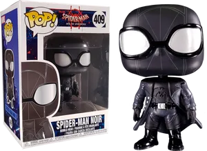 Spider Man Noir Funko Pop Figure409 PNG Image