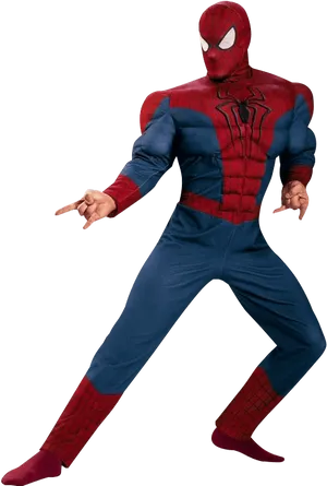 Spider Man Pose Action PNG Image