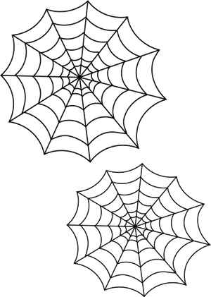 Spider Web Duo Graphic PNG Image