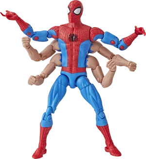 Spiderman Action Figure Pose PNG Image