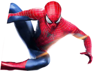 Spiderman Action Pose Clipart PNG Image