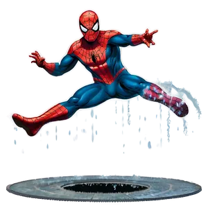 Spiderman Jumping Transparent Png Yhf PNG Image