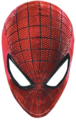 Spiderman Mask Closeup PNG Image