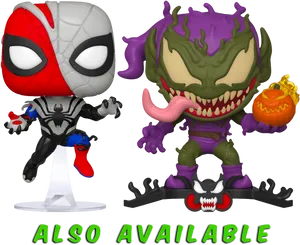 Spidermanand Green Goblin Funko Pop Figures PNG Image