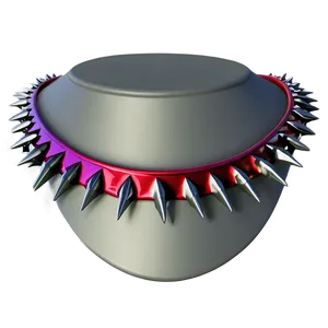 Spiked Collar Necklace Png 3 PNG Image