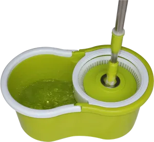 Spin Mop Bucket System PNG Image