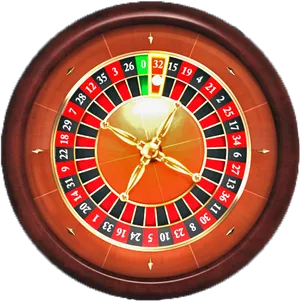 Spinning Roulette Wheel Closeup PNG Image