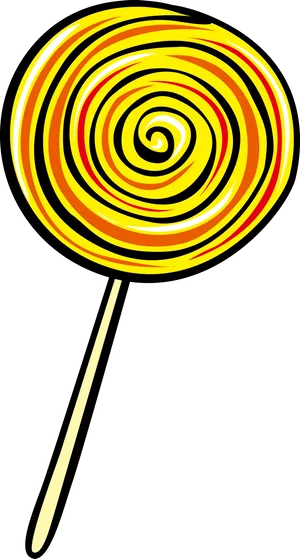 Spiral Lollipop Illustration PNG Image