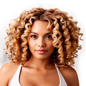 Spiral Perm Curls Png Avg50 PNG Image