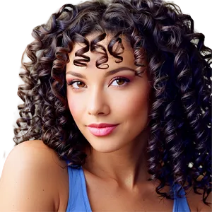 Spiral Perm Hairstyles Png Ogh PNG Image