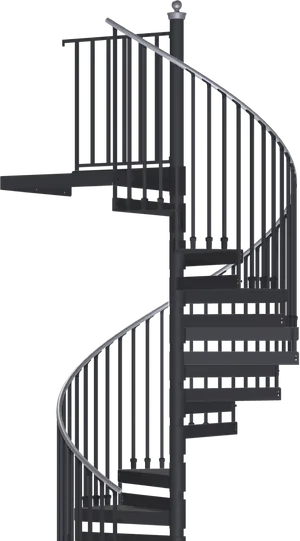 Spiral Staircase Design PNG Image