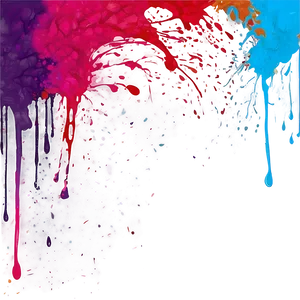 Splatter Paint Party Design Png 32 PNG Image