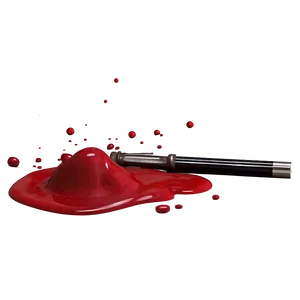 Splattered Red Ink Png Kty PNG Image