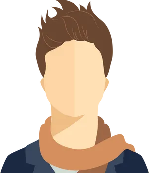 Split Face Portrait Illustration PNG Image