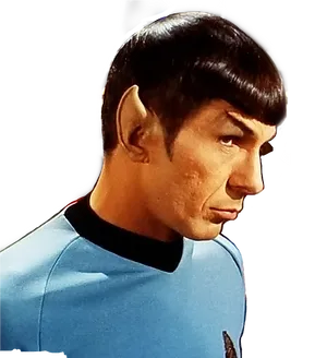 Spock Profile Classic Star Trek PNG Image