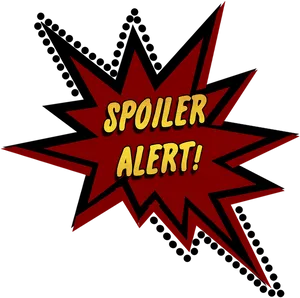 Spoiler Alert Comic Style Burst PNG Image