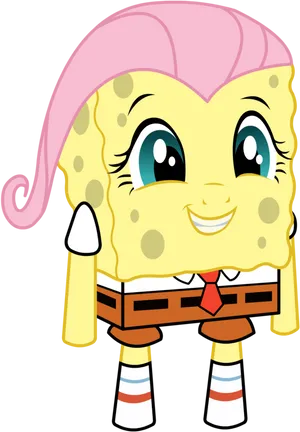 Sponge Bob Girl Version PNG Image