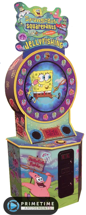 Sponge Bob Square Pants Jellyfishing Arcade Game PNG Image