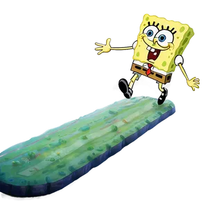 Spongebob Quick Run Png Crt42 PNG Image