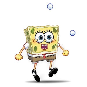 Spongebob Sprinting Png Ivf26 PNG Image