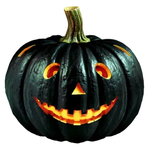 Spooky Black Pumpkin Png 80 PNG Image