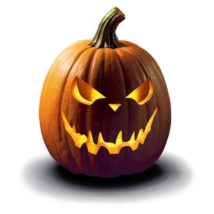 Spooky Carved Pumpkin Design Png Grj95 PNG Image